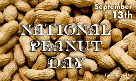 National Peanut Day celebrated Sept. 13, 2022 ⋆ Greeting Image Holiday ...