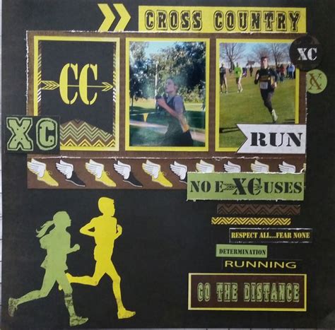 Cross Country - Scrapbook.com | School scrapbook layouts, Cross country ...