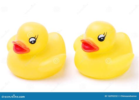 Two Yellow Rubber Ducks Stock Photography - Image: 16295232