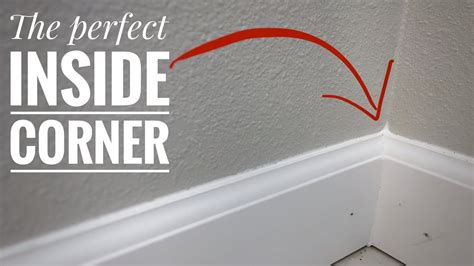 How To Cut a Perfect Inside Corner for Baseboards - YouTube