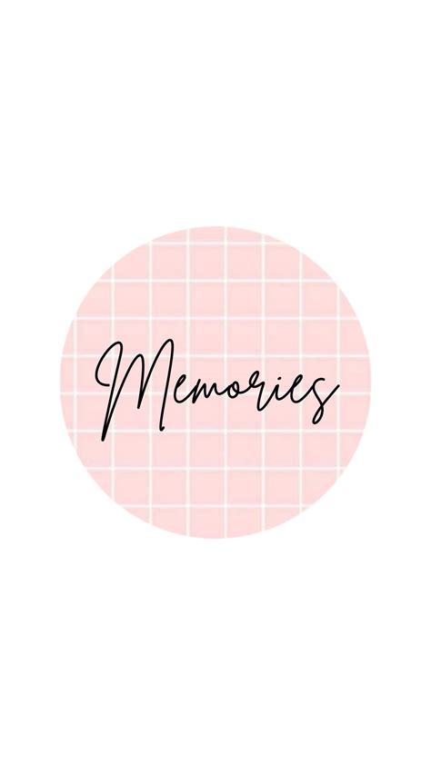 Memories highlight cover | Pink instagram, Instagram highlight icons ...