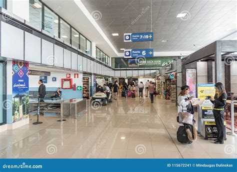 GUATEMALA -NOVEMBER 22, 2017: Interior of Guatemala International ...