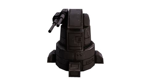 Laser turret 3D model - TurboSquid 1453374