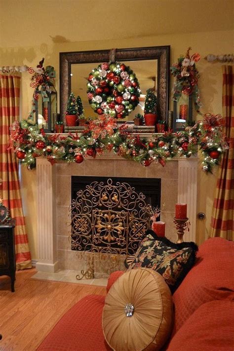 43 best Holiday Mantel Decorating Ideas images on Pinterest | Merry ...