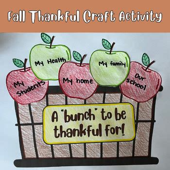 Fall Thankful Craft Activity| Thanksgiving and Gratitude Craft | TPT