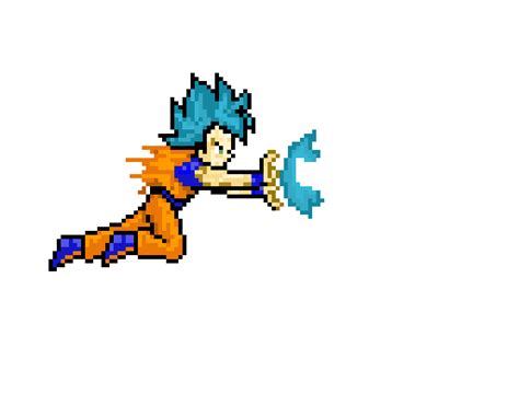 Goku kamehameha pixel art