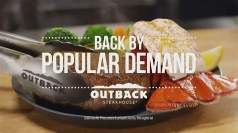 Outback Steakhouse Steak & Lobster - Steak & Lobster is Back Ad ...