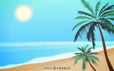 Cartoon Beach Backgrounds