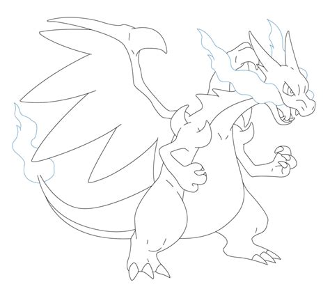 Mega Charizard X sketch by Kyoto05 on DeviantArt