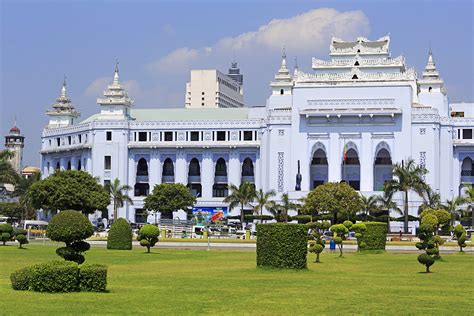 High Quality Stock Photos of "yangon city hall"