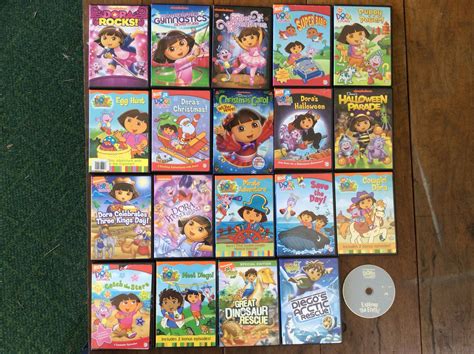 24 Diego & Dora the Explorer Children's DVD Lot: Christmas Halloween ...