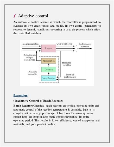 Process control examples and applications