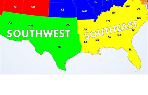 The Regions of the United States - WorldAtlas.com