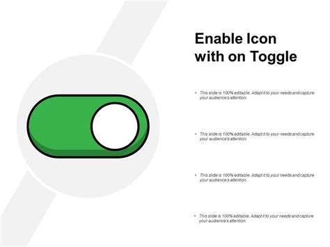 Enabler Icon With On Toggle | PowerPoint Templates Backgrounds ...