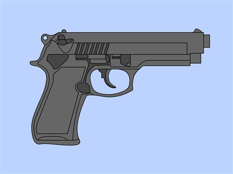 How to Draw a 9mm Gun: 6 Steps (with Pictures) - wikiHow