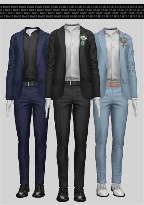 THE SIMS2 wedding collection Man Formal set and top only / bottom only ...