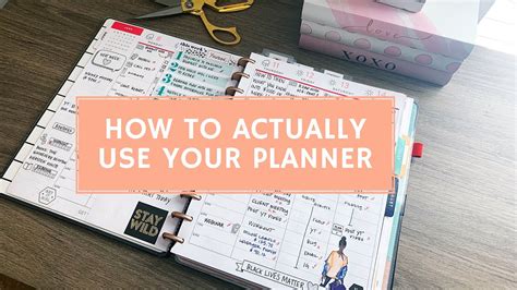 How To Actually Use Your Planner