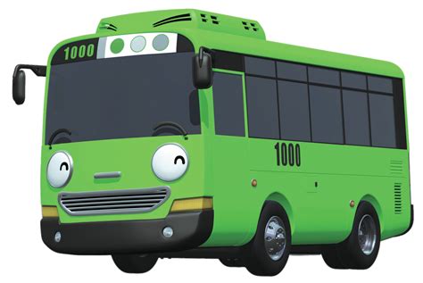 Check out this transparent Tayo the Little Bus character Rogi smiling ...