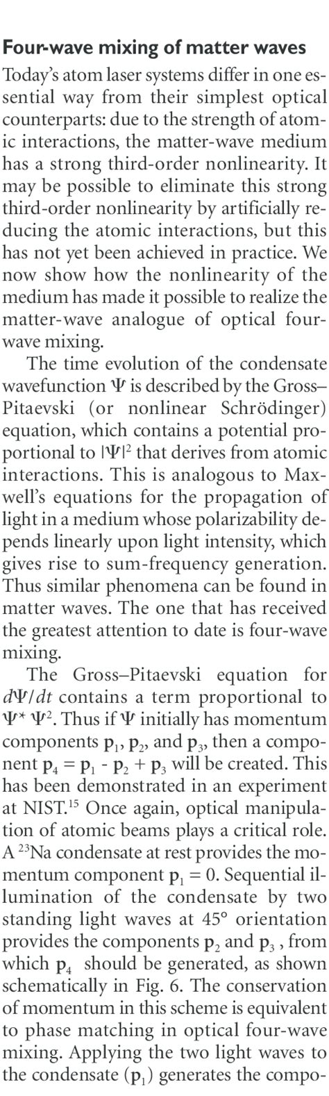 Geometry of four-wave mixing experiment . p 2 and p 3 are atomic ...