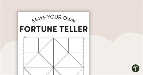 Make Your Own Paper Fortune Teller Template | Teach Starter