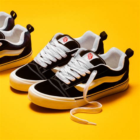 Vans Knu Skool Skate Shoe - Black / True White | Journeys