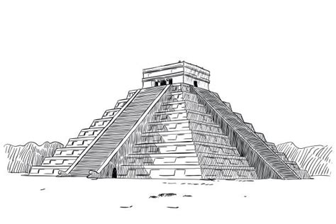 Mayan Temple Drawing Illustrations, Royalty-Free Vector Graphics & Clip ...