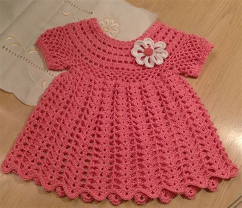 Peaches and Cream Dress | Crochet toddler dress, Crochet baby dress ...