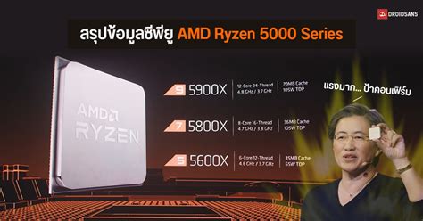 สรุปข้อมูลซีพียู AMD Ryzen 5000 Series บน Desktop PC สถาปัตยกรรม Zen 3 ...