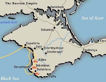 Map of the Crimean Peninsula