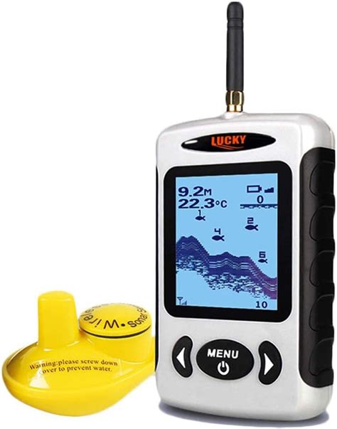 LUCKY Wireless Fish Finder Sonar Sensor Portable Sonar Fishfinder LCD ...