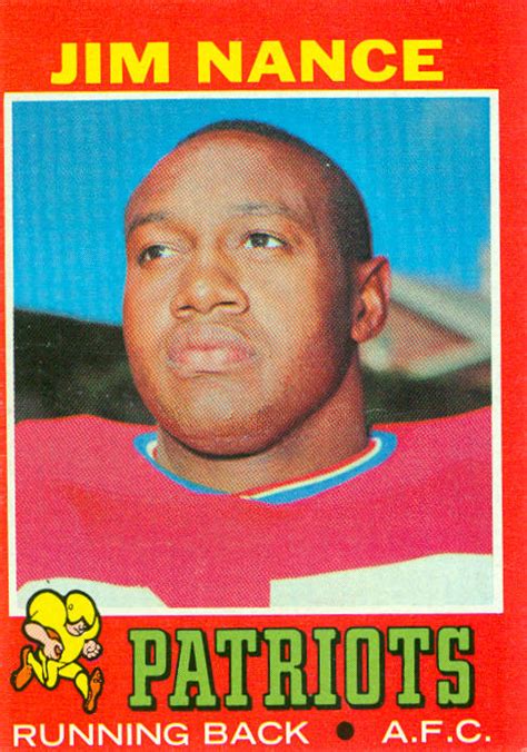 1971 Football Cards: New England Patriots