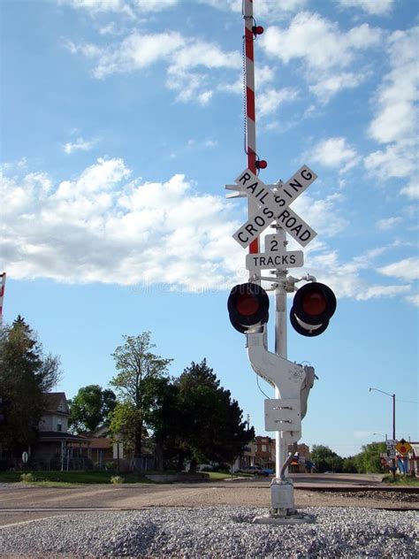 Railroad Crossing Signal stock photo. Image of circuitry - 5286314