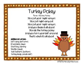 Thanksgiving Songs for Preschool by MsMorenospreschool | TpT