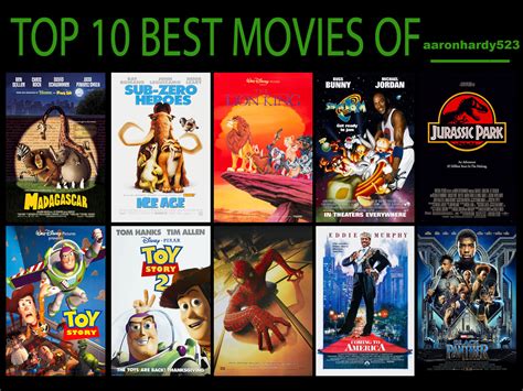 Top 10 Best Movies Of aaronhardy523 by aaronhardy523 on DeviantArt