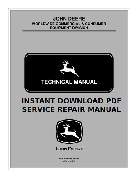 John Deere X710 X730 X734 X738 X739 Service Manual TM122719 Download ...