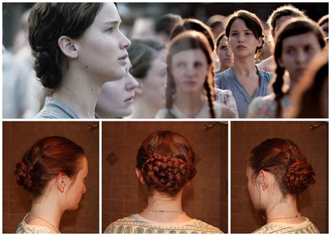 Katniss' braid bun for the reaping ceremony of the 74th annual Hunger ...