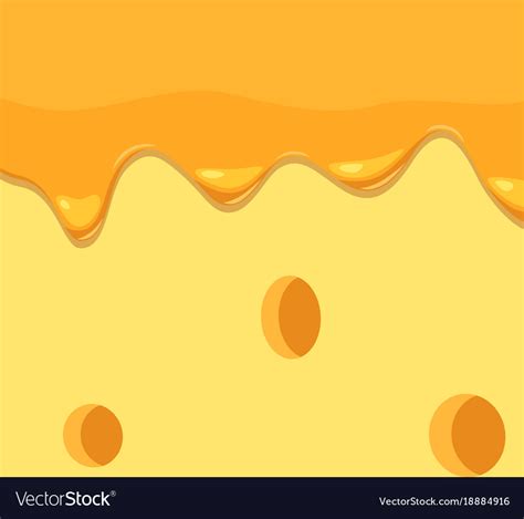 Melting cheese Royalty Free Vector Image - VectorStock