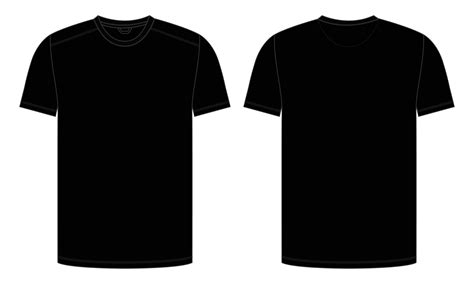 Black T Shirt Template Vector Art, Icons, and Graphics for Free Download