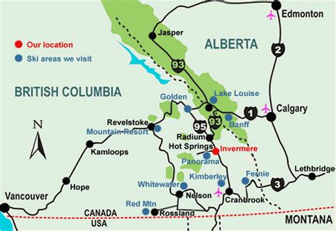 The Rocky Mountains: Map Of The Rocky Mountains Canada