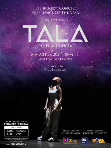 Sarah Geronimo Tala The Film Concert - Philippine Concerts