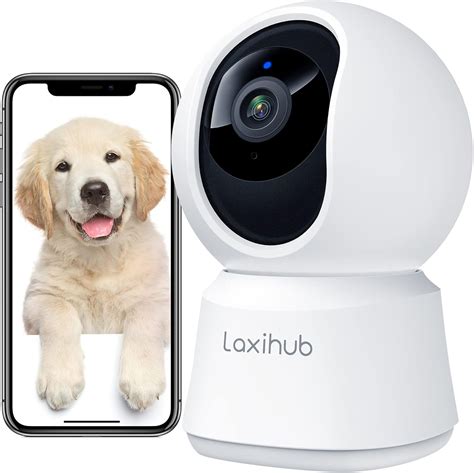 Amazon.com : Dog Camera 2K, Pet Cam Indoor Security Camera, Laxihub Pan ...