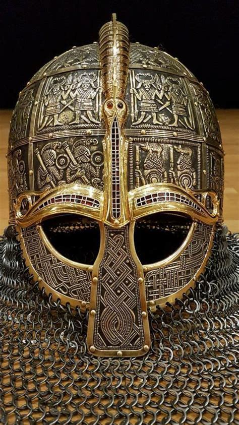 Peter Morwood, museum-of-artifacts: Elite norse helmet. Vendel...