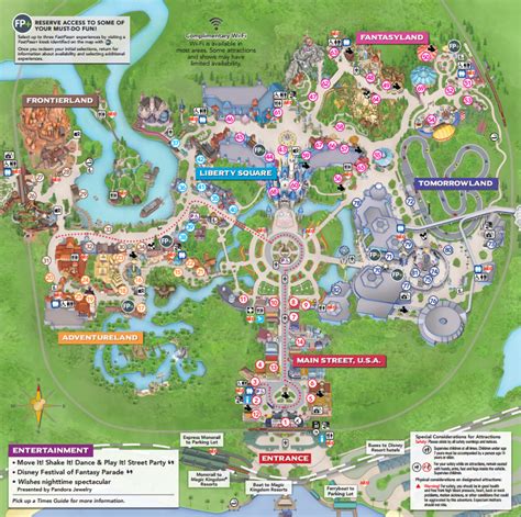 Magic Kingdom Map 2022 Printable