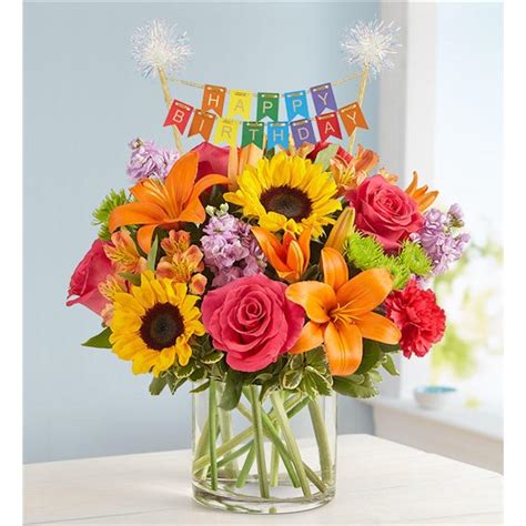 Floral Embrace™ with Happy Birthday Banner | Mobile, AL