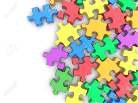 Jigsaw puzzle on a white background. 3d rendered image | Jigsaw puzzles ...