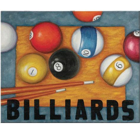 Billiards Wall Art (With images) | Game room decor, Billiards ...