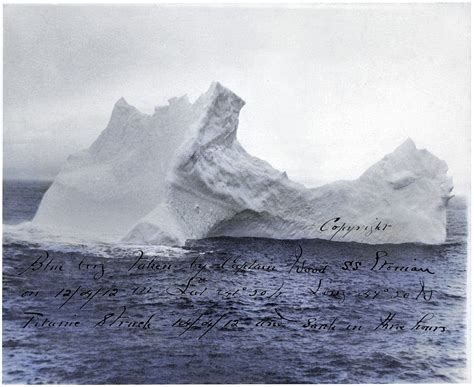 Titanic hit "growler" iceberg (1912) - Click Americana