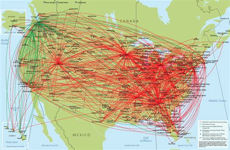 Delta Airlines World Route Map