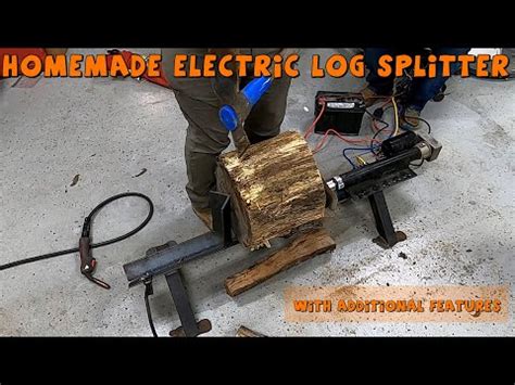 Making a Homemade Electric Log Splitter - Did we just make the World's ...