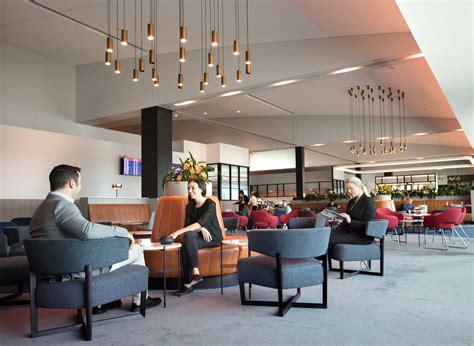 Qantas Business Class Lounge, Melbourne: - Improvision Design